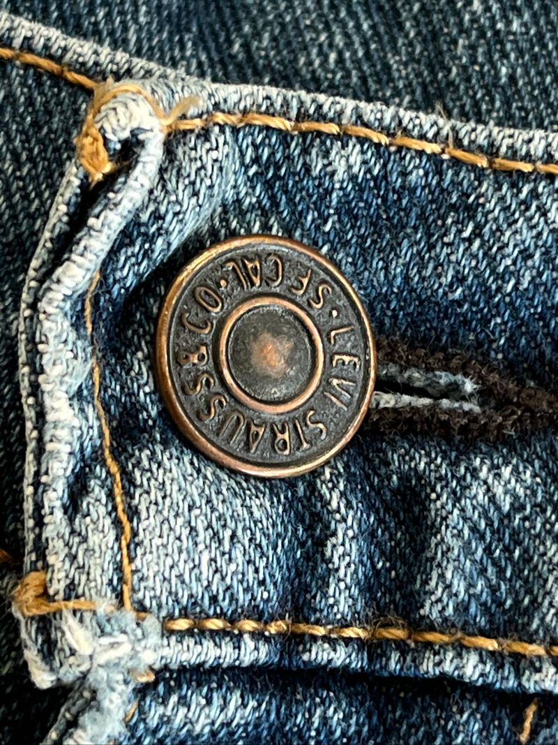 Levi’s 505 blue loose jeans, foto 6