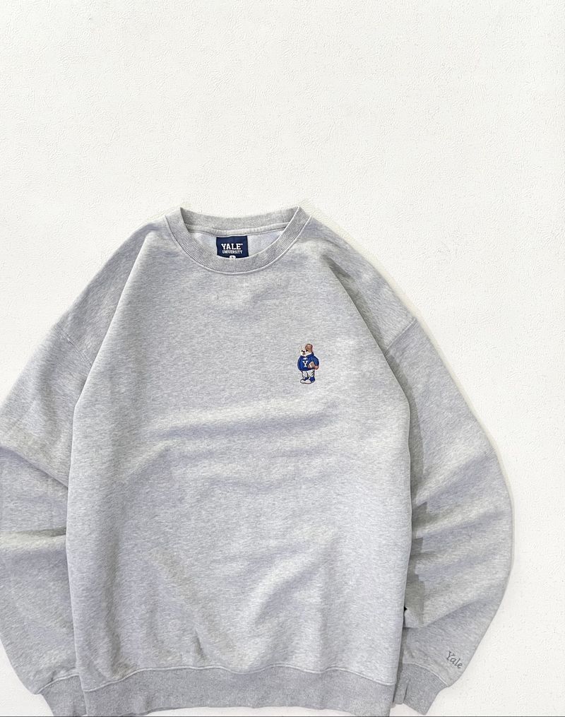 Crewneck YALE Oversize Grey, foto 4