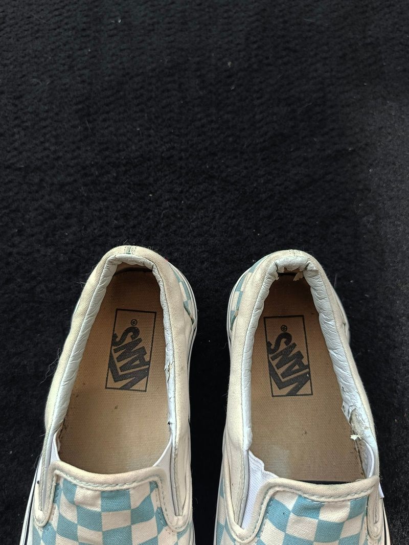 Vans Classic Slip-On Checkerboard Aqua Haze, foto 3
