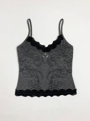 Y2k Romwe Tank Top Lace Graphic Fairy Of Nature