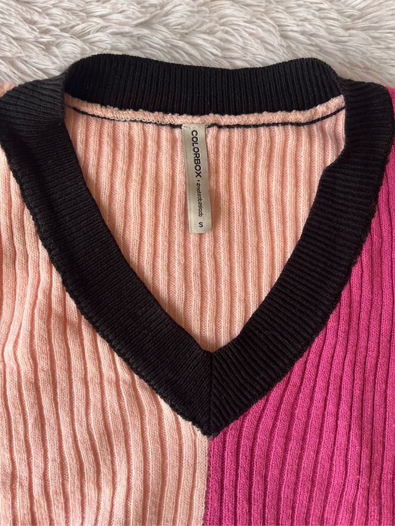 pink knit croptop, foto 3