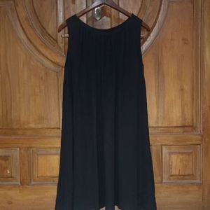 Dress Kutung Mini Sifon Wanita Hitam Megar LD 94