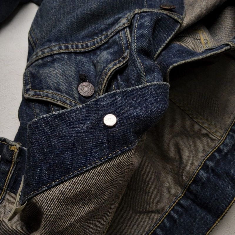 LEVIS big E 71557 0208 vintage denim jacket size 40, foto 8
