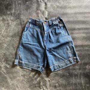 Vintage Y2K Short Wanita blue