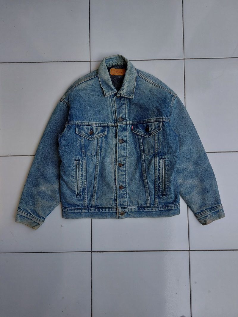 Levi's 80's Blanket Lined Trucker Type 3 Denim Jacket, foto 2