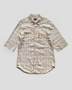 Pearly Gates Day Nap Vintage Short Sleeve Plaid Shirts