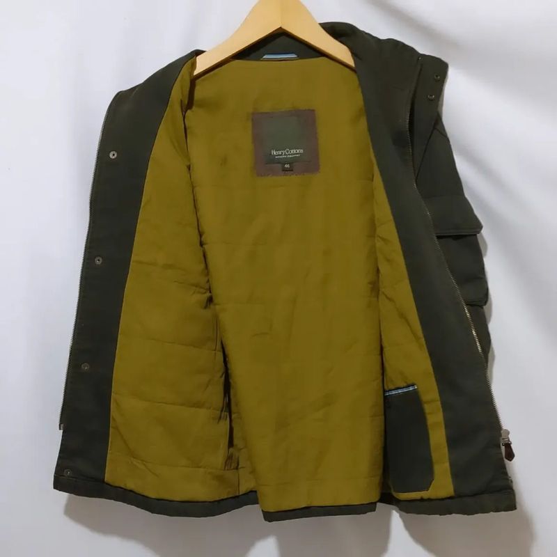 Henry Cotton's Khaki Green Multi Pocket Work Jacket, foto 5