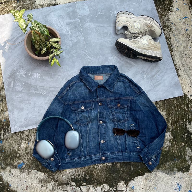 Grunge Indie Denim jacket Wanita blue, foto 2
