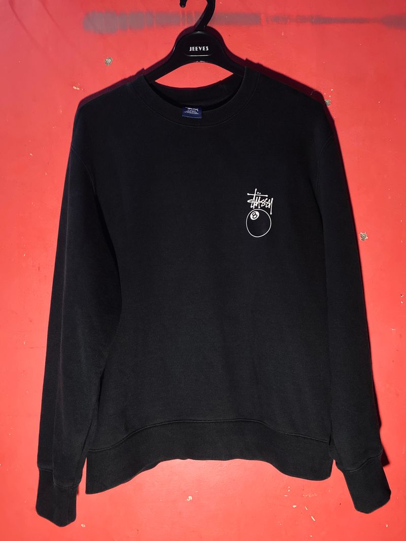Stussy Y2K Sweater Pria black, foto 3