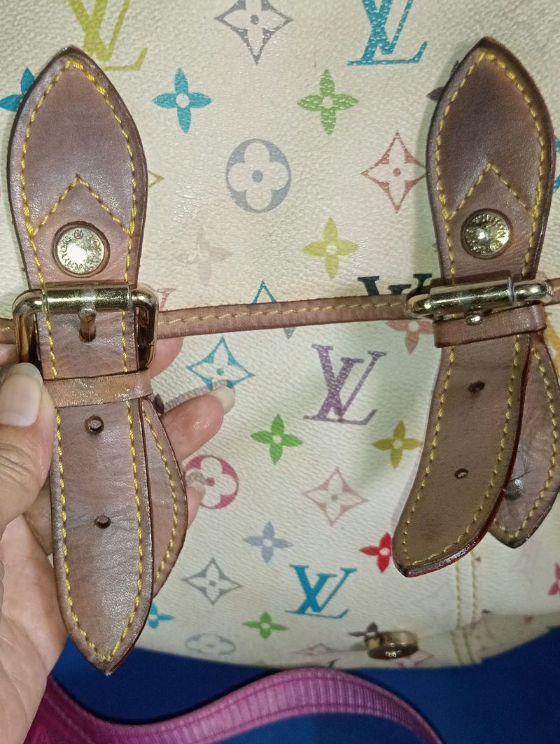 LV Sling bag kulit vintage, foto 2