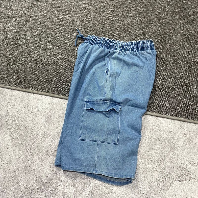 Baggy jorts cargo blue, foto 8