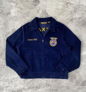 Avant Garde Casual Harrington jacket Pria blue