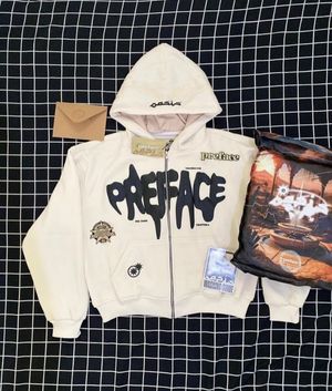 Florence & Fred Cosplay Casual Harrington jacket Pria white
