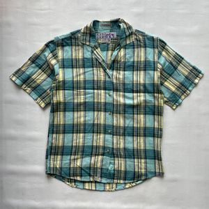 Vintage Royal Robbins Plaid Base Camp Cotton Button Down Shi
