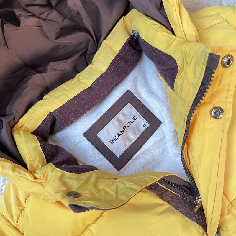 Winter puffer jacket anak bean pole kuning gembul keren, foto 3