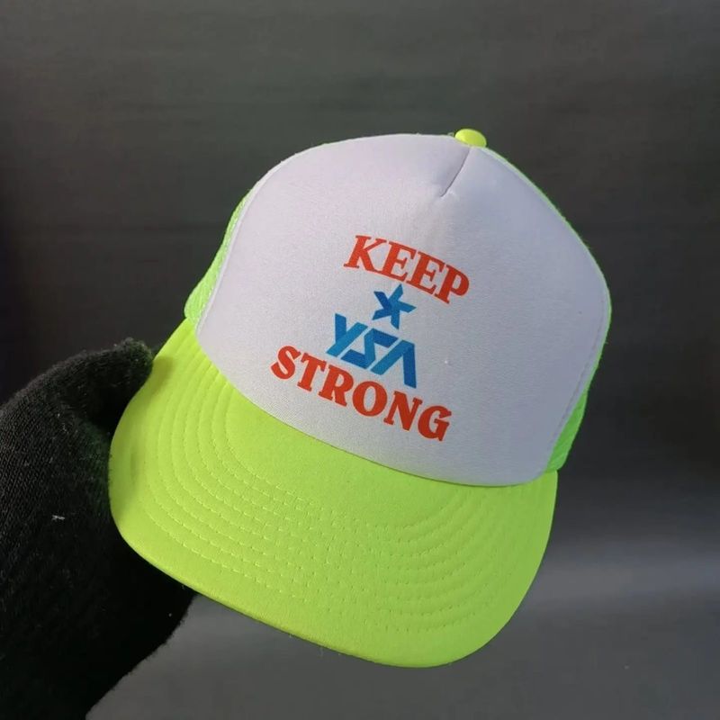 YSA - KEEP STRONG - Topi Trucker Cap Unisex Two Tone, foto 2