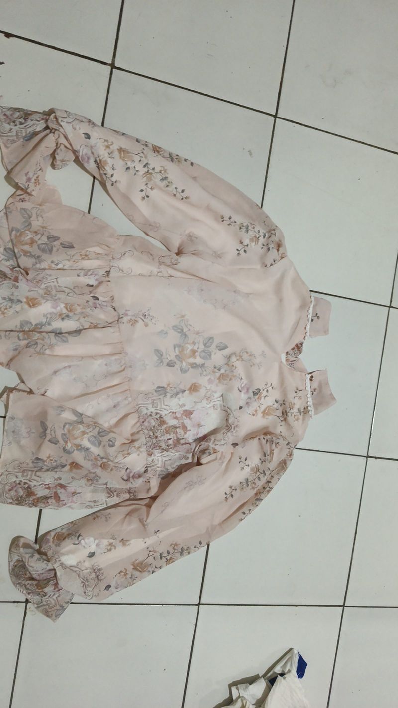 Top pink soft ruffle, foto 2
