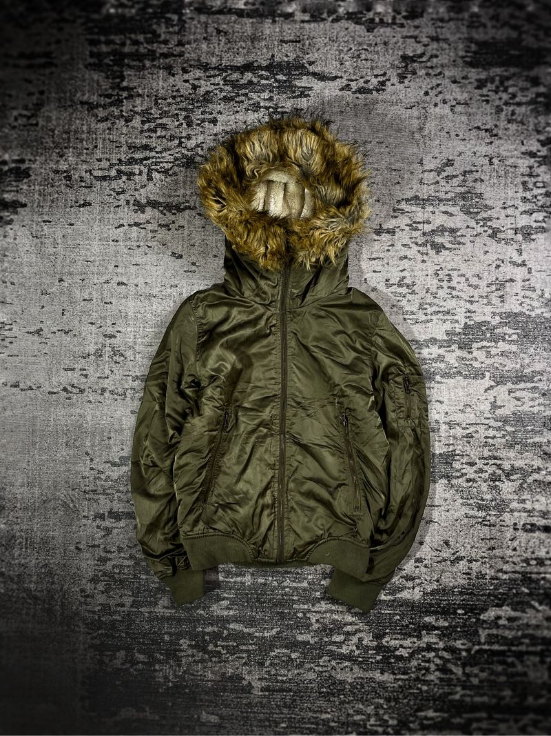 2000s archive earth music&ecology fur jacket - Preloved