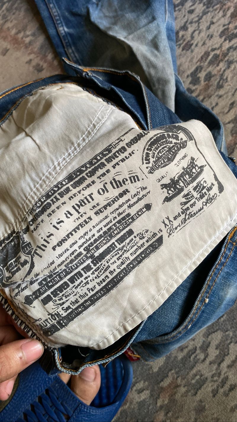 Vintage  feding Big E 501 levis, foto 5