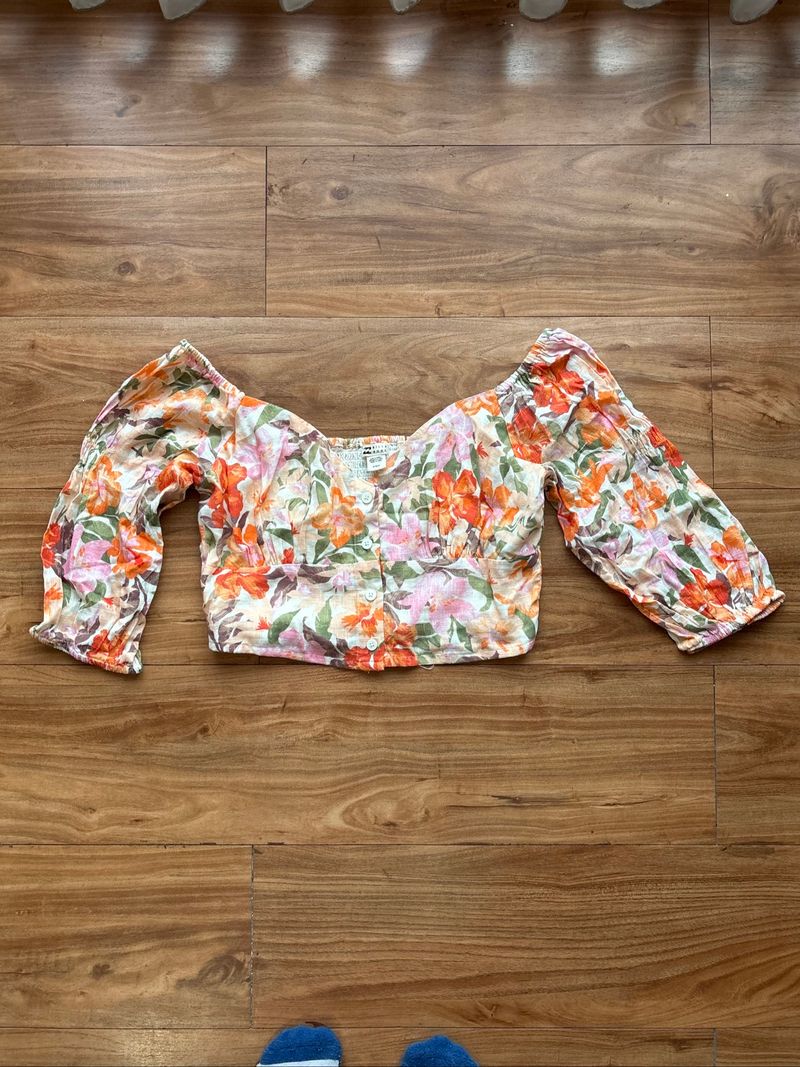 Billabong floral croptop, foto 2
