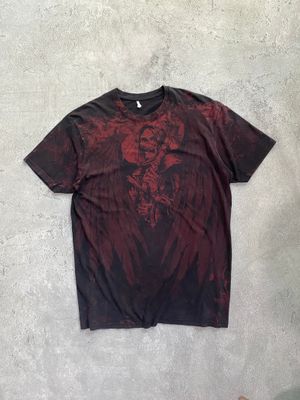 Affliction Skull Wing Grunge Cyber Y2K Style T-Shirt