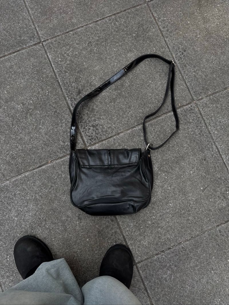 Vintage Black Shoulder Bag, foto 3