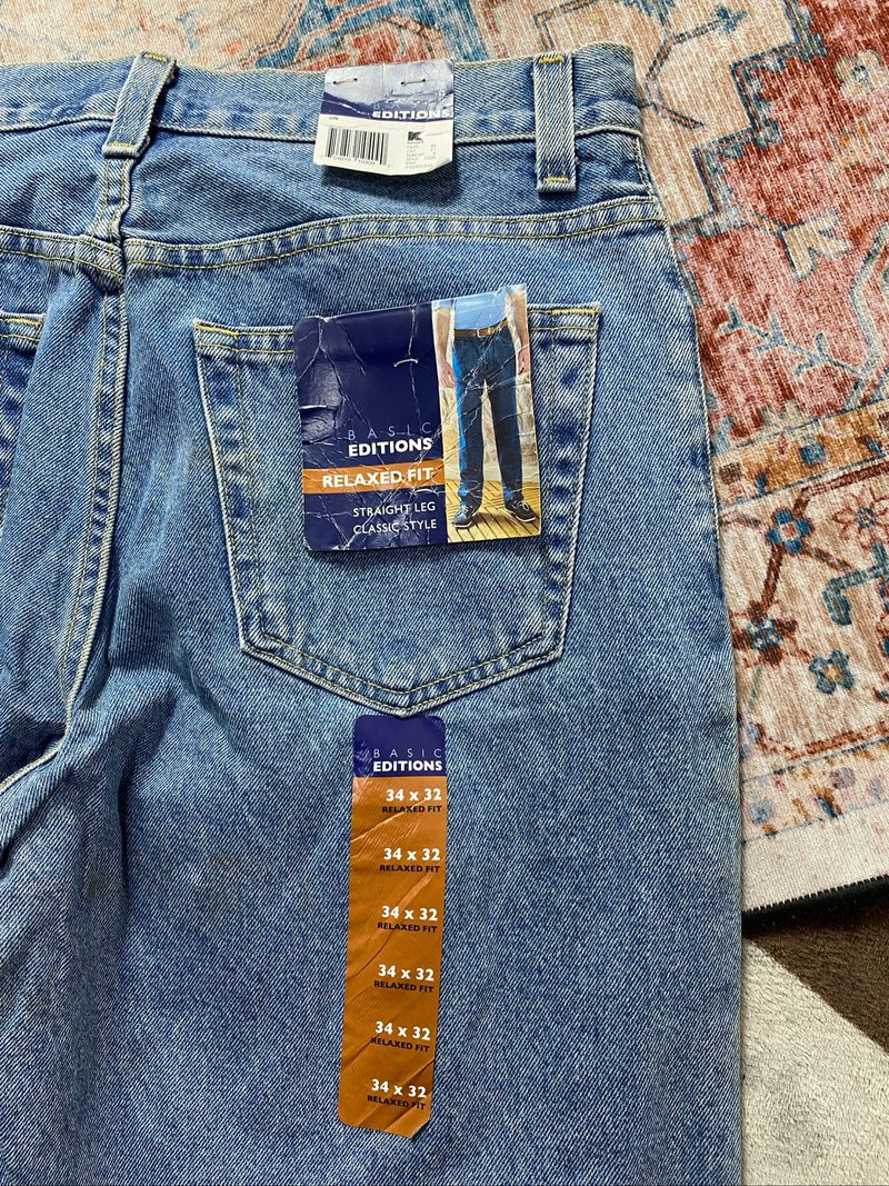LONG PANTS DENIM Y2K BASIC EDITION ex BNWT, foto 5