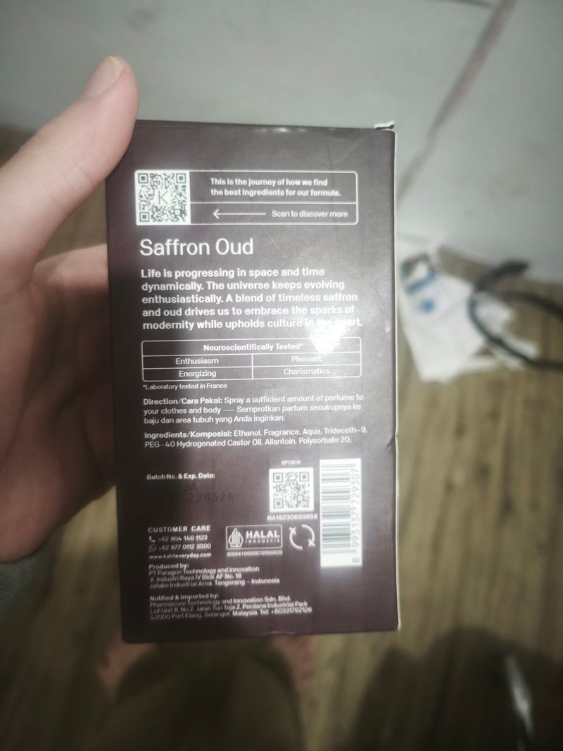 kahf saffron oud eau de parfum 100ml, foto 3