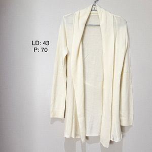 Cardigan Polos Outer Polos Cardigan Krem