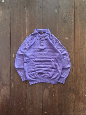 Galaxy Pattern Polo Knit