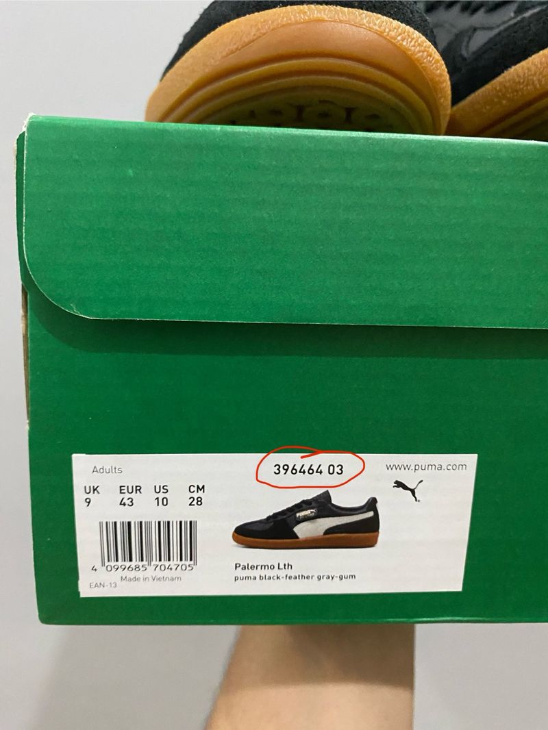 Puma Palermo Lth Black White Gum, foto 7