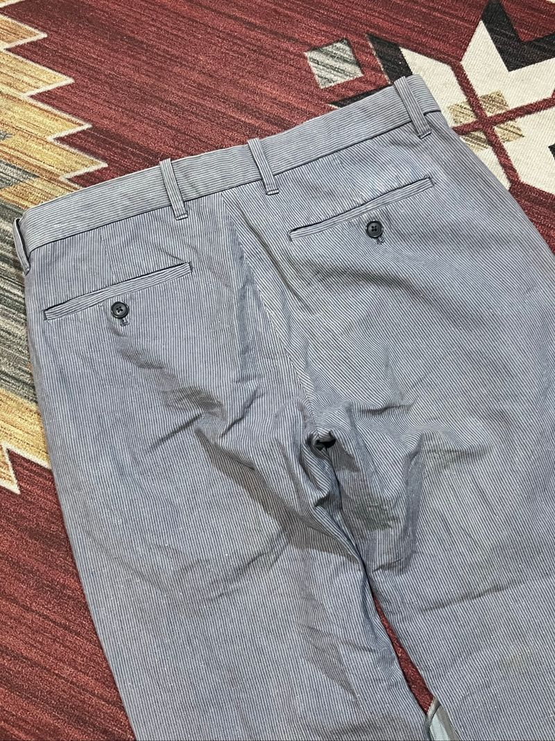 Gap Khakis Tailored Straight fit Gray Striped Pants, foto 6