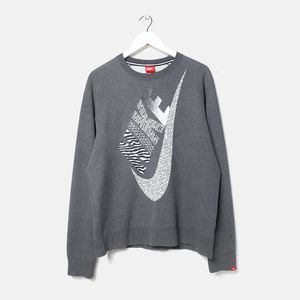Nike Streetwear Sportswear Sweatshirt Pria gray