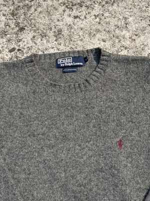 Polo Ralph Lauren Minimalist Casual Sweater Wanita gray