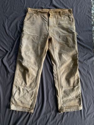 Vintage 90s Carhartt Double knee Canvas Pants