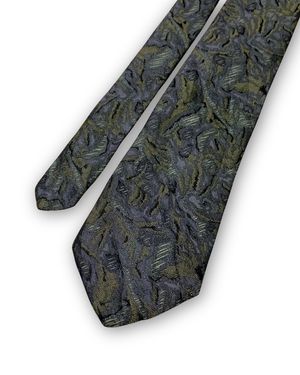 Maria Poretti Pattern Tie Flower Navy Blue