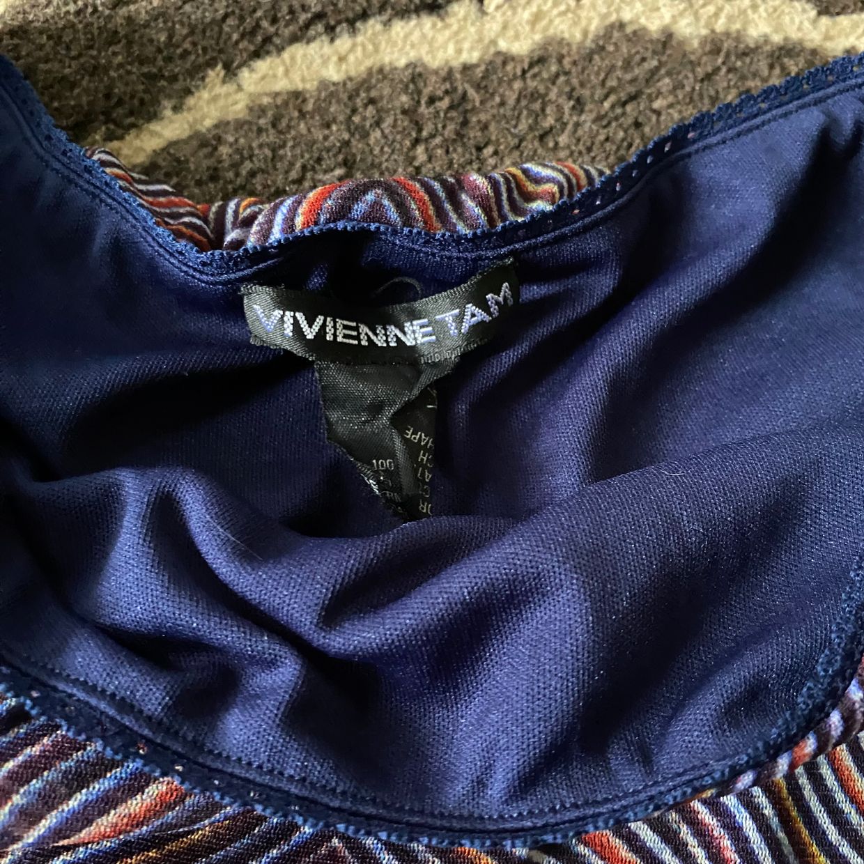 Vivienne tam multicolor printed mid skirt, foto 3