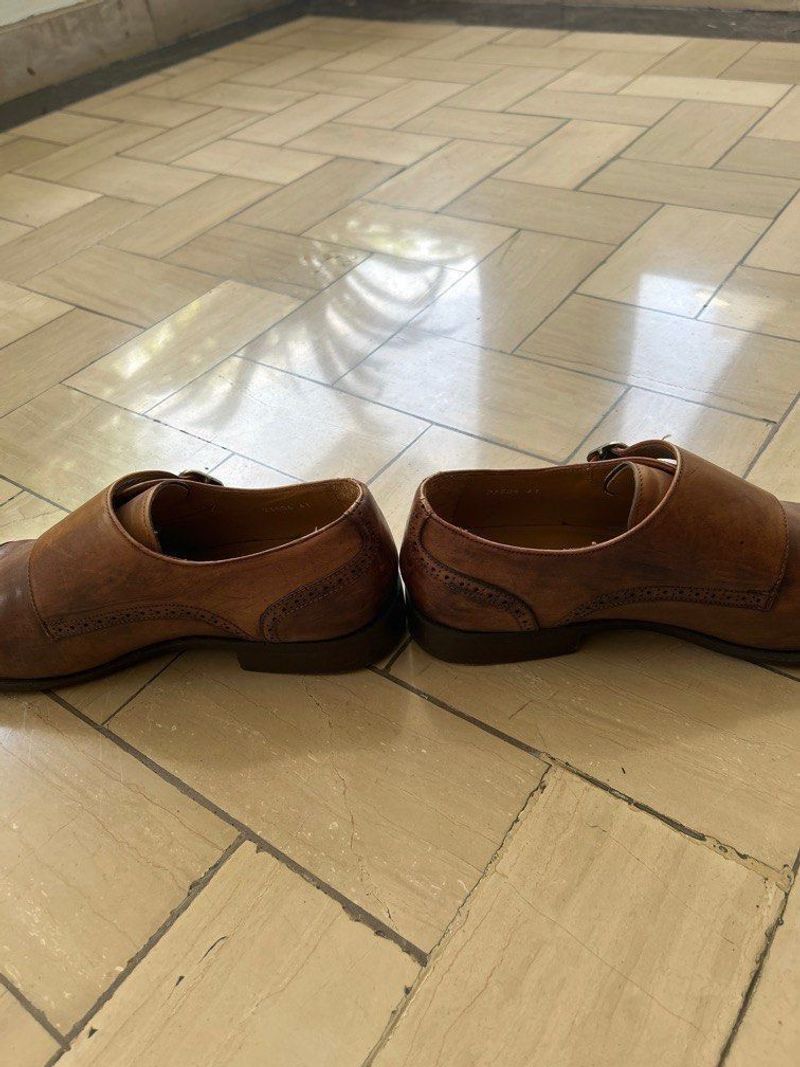 PERTINI size 41 made in spain monkstrap monk strap brogues, foto 4