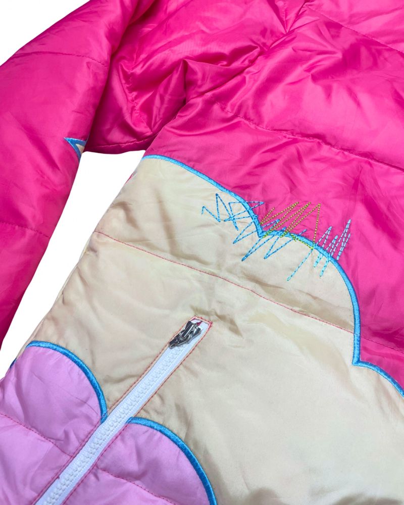 Angel Blue Rainbow Cloud Fur Hood Puffer Jacket, foto 5