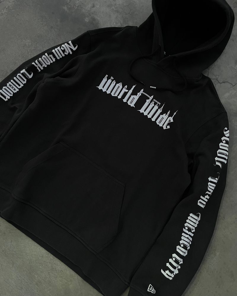 NEW ERA Originators “Worldwide” Black Hoodie, foto 2