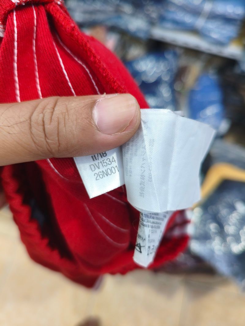 Adidas SST Track Pants Merah Putih, foto 7