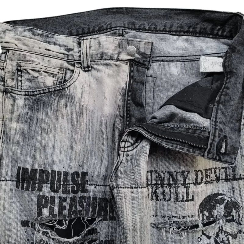 Distressed jeans y2k, foto 6