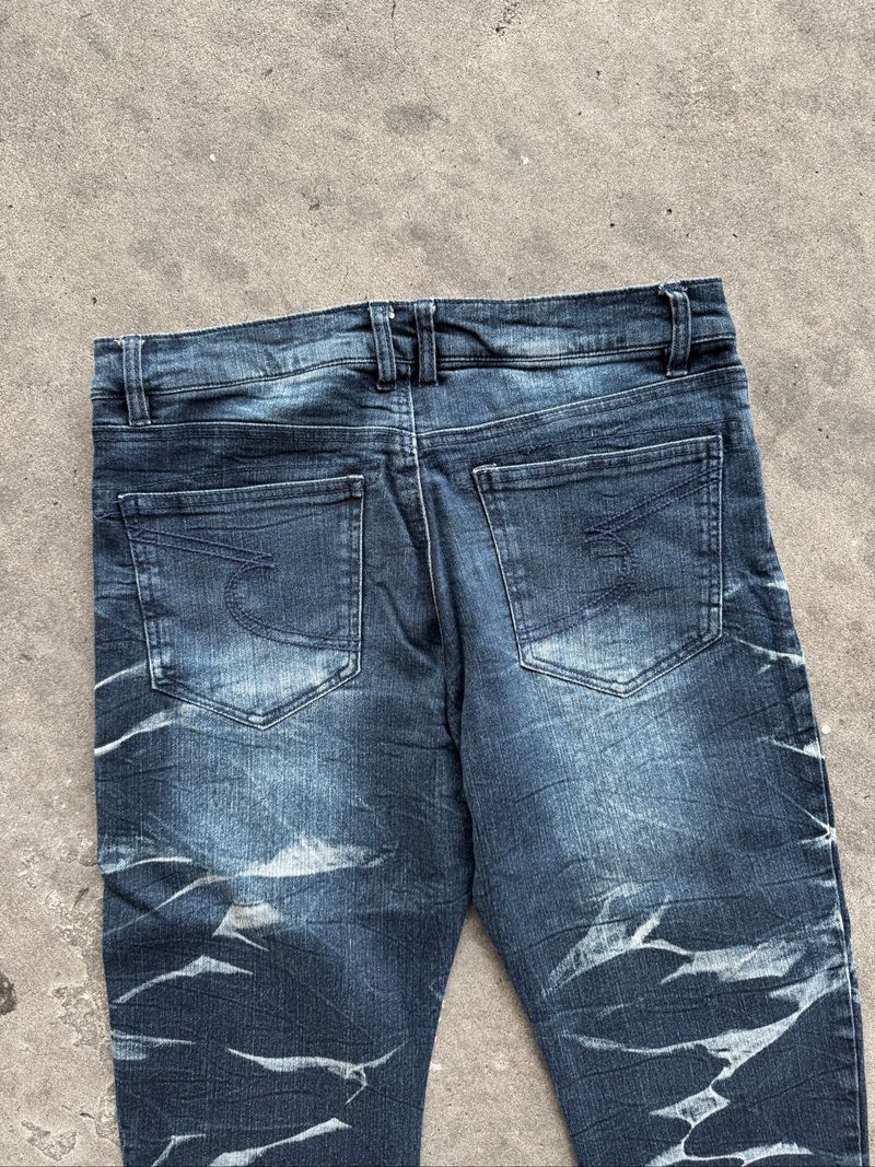 Semantic Design J-Cut Slimfit Washed Denim Pants, foto 8
