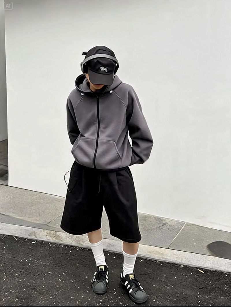 UNIQLO SOFTSHELL TECH FLEECE HOOD CHARCOAL, foto 2
