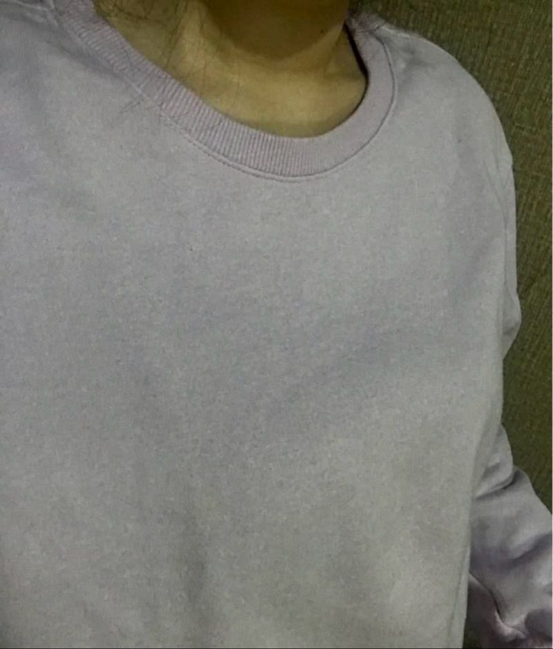 Sweatshirt HnM Lilac Oversized Basic Sweater Premium Unisex, foto 4