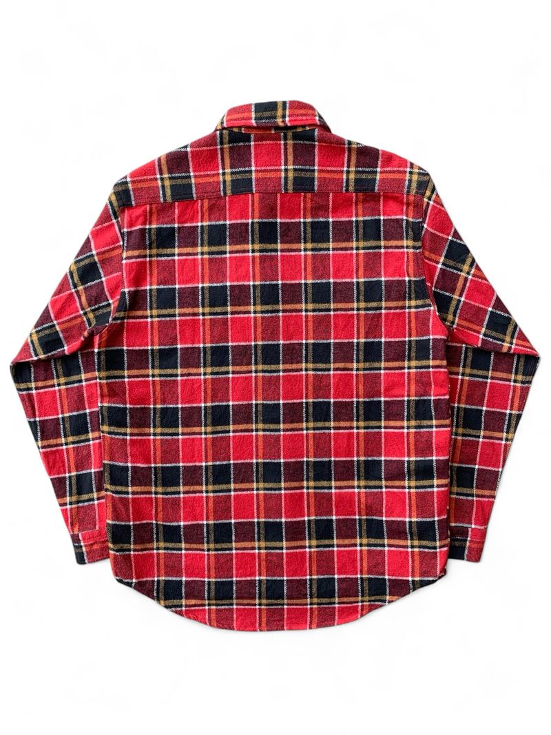 edwin double pocket heavyweight plaid flannel shirt., foto 3