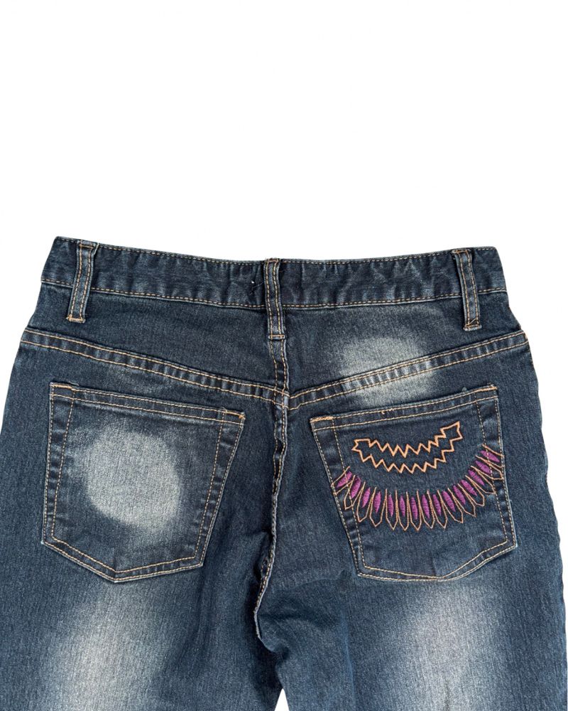 Blue Denim Jeans with Embroidery, foto 4