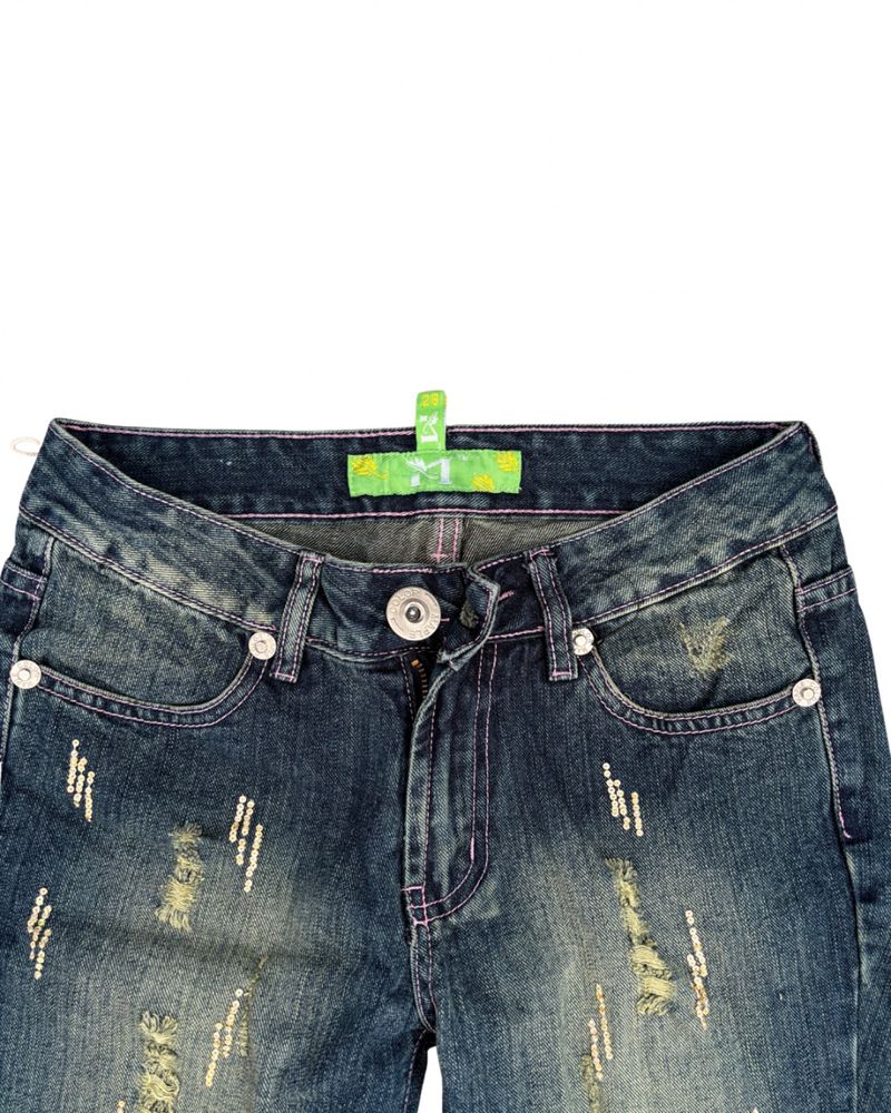 Distressed Splattered Denim Jeans, foto 3