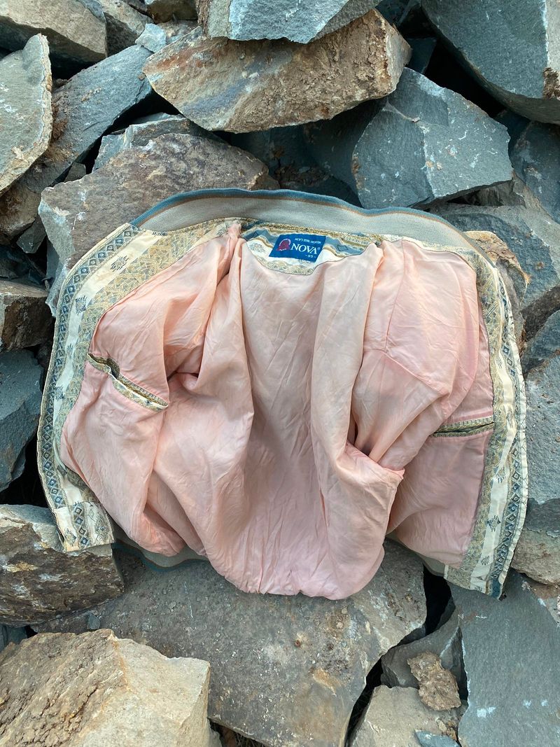 Nova Silk Bomber Luxury Pattern Jacket, foto 5