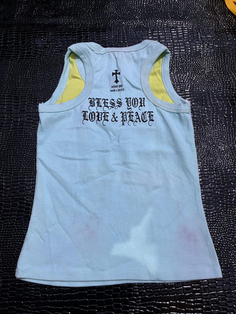 ☆⁠☆⁠Y2k Blue Tank Top☆⁠☆⁠, foto 4